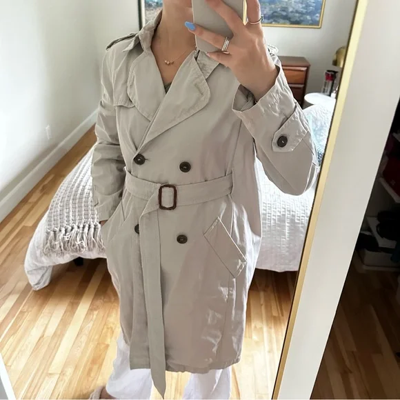Weekend Max Mara Light Beige Trench Coat - Picture 1 of 9